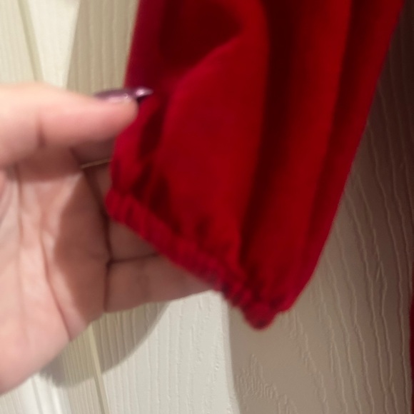 Christmas Faux fur red bubble! 9-12m. Worn once, and inside. - Picture 4 of 9